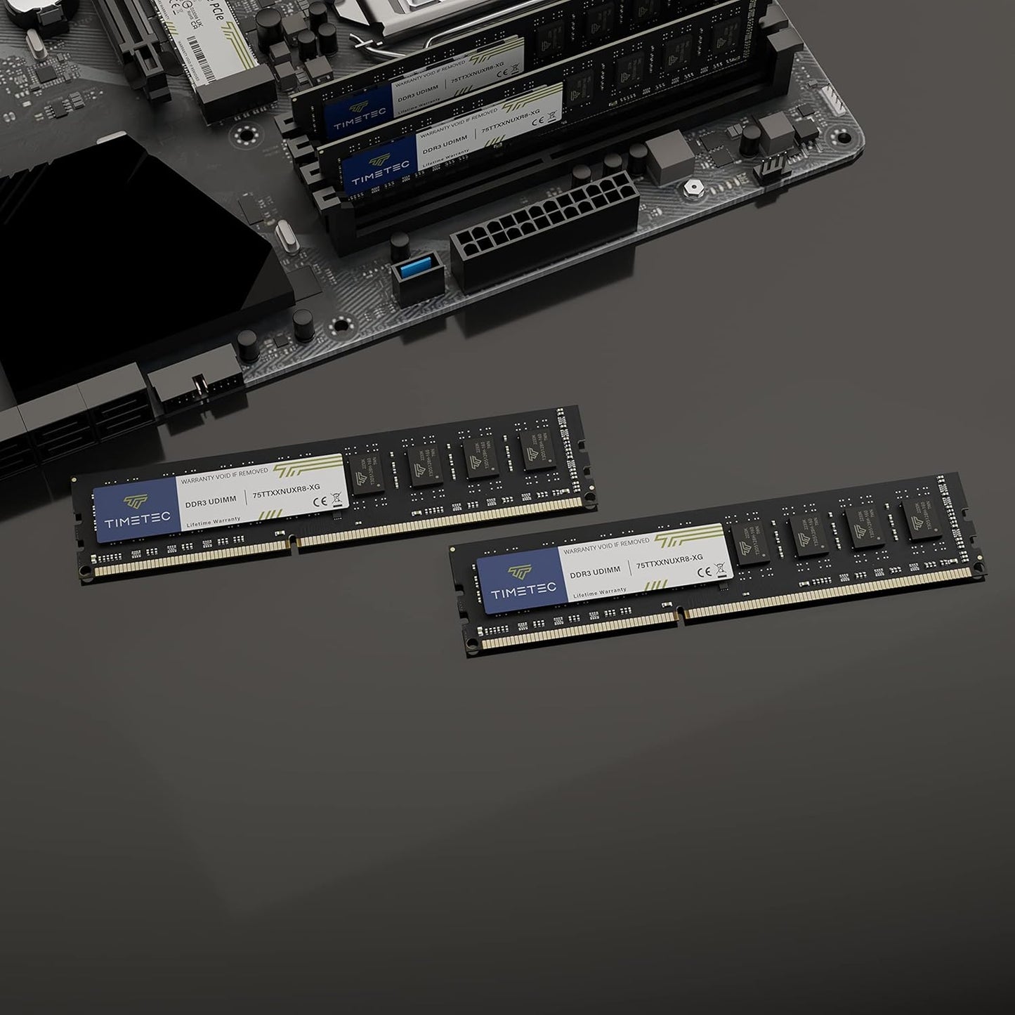 8GB Kit(2X4Gb) DDR3 / DDR3L 1333Mhz PC3-10600 Non-Ecc Unbuffered 1.5V / 1.35V CL9 2Rx8 Low Density Dual Rank 240 Pin UDIMM Desktop PC Computer Memory RAM Module Upgrade (8GB Kit(2X4Gb))