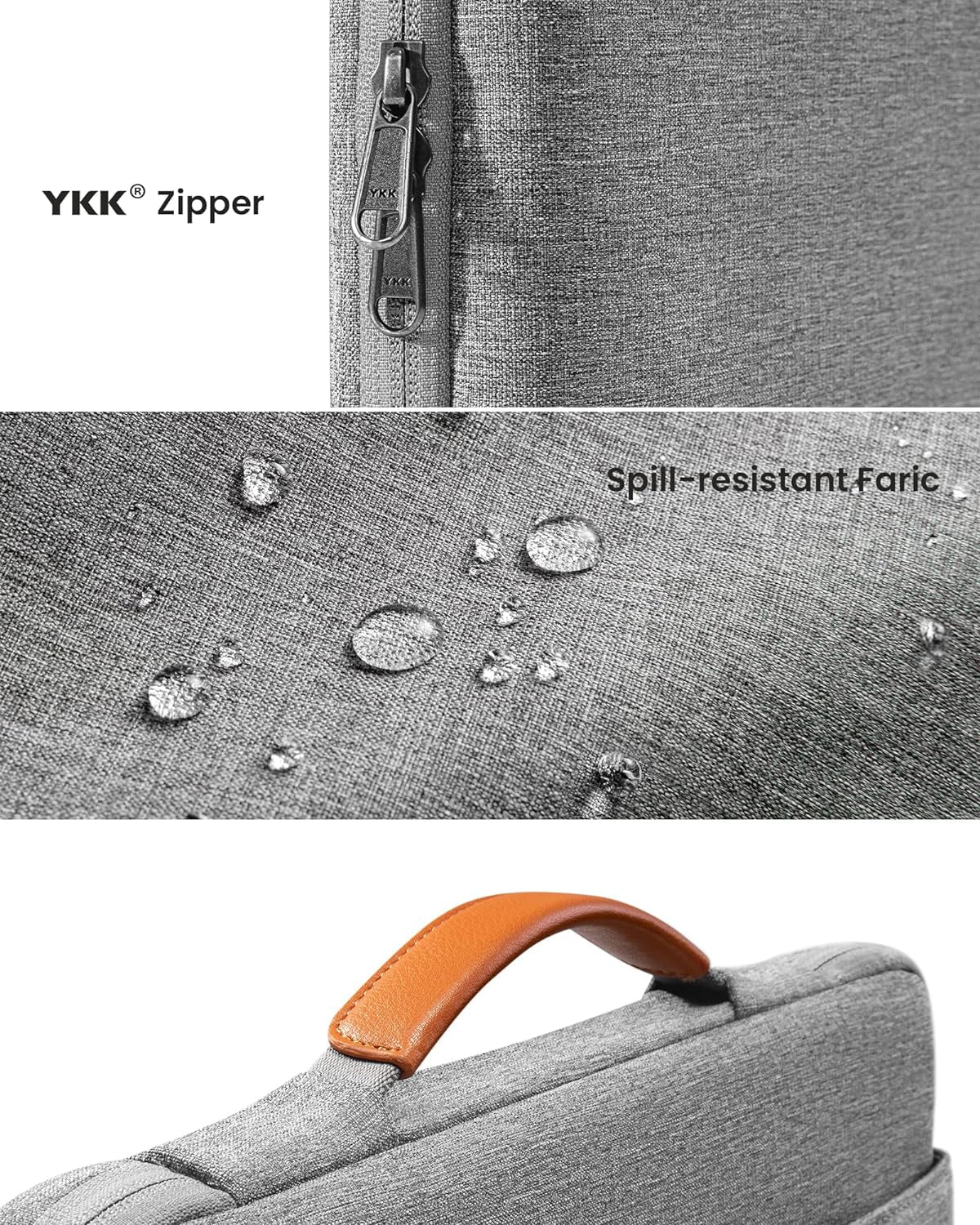 360 Protective Laptop Case for 13.5-14.4 Inch Surface Laptop Studio/6/5/4/3, Water-Resistant Computer Bag for Dell Latitude/Inspiron 14, ASUS Zenbook/Vivobook 14, Acer Aspire/Swift 14 Computer