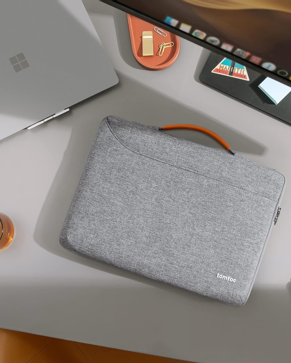 360 Protective Laptop Case for 13.5-14.4 Inch Surface Laptop Studio/6/5/4/3, Water-Resistant Computer Bag for Dell Latitude/Inspiron 14, ASUS Zenbook/Vivobook 14, Acer Aspire/Swift 14 Computer