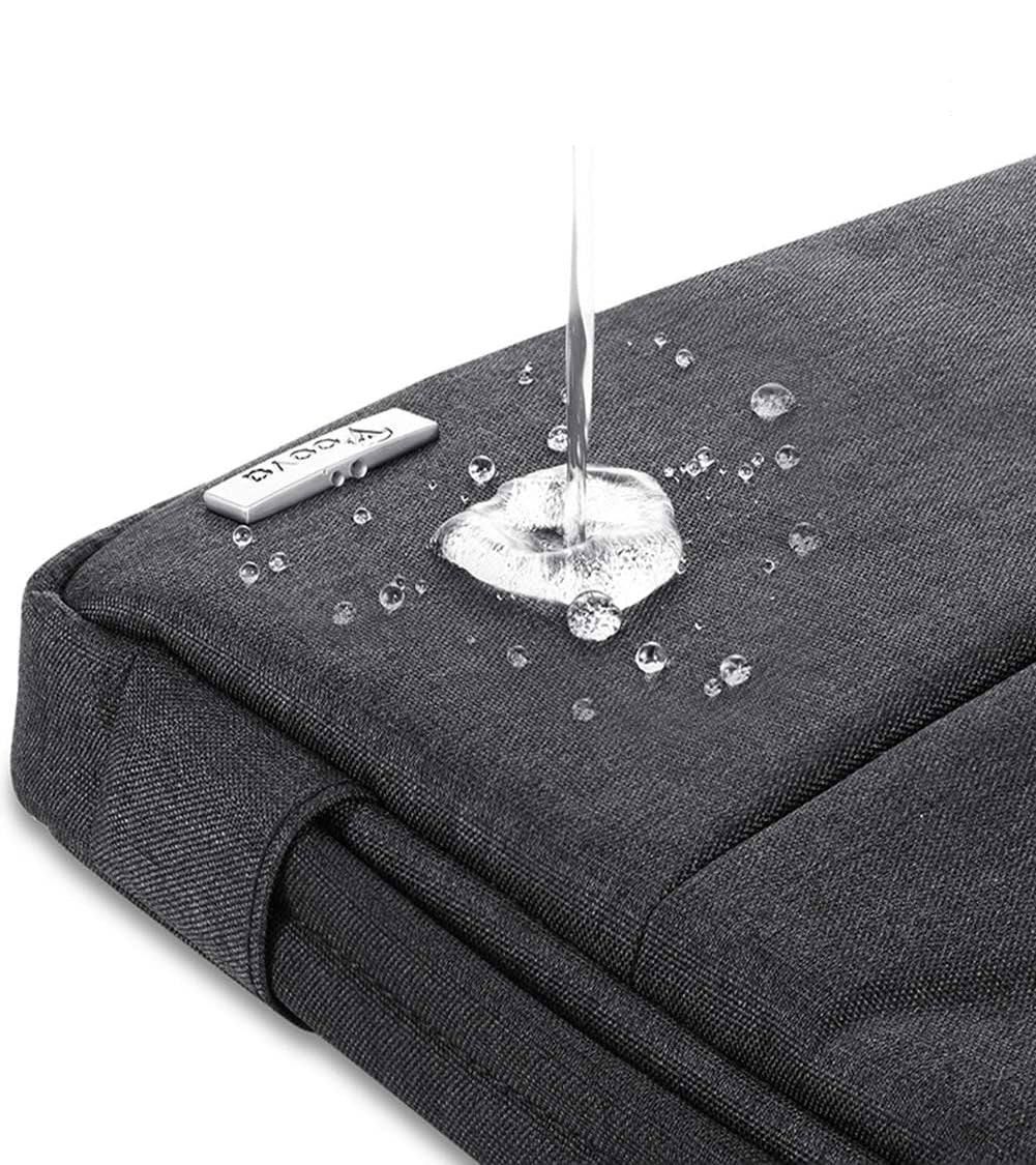 Laptop Sleeve Carrying Case 13 13.6 Inch for Macbook Air 13 M3/M2/M1 2020-2024, Macbook Pro 13 2016-2024, Ipad Pro 12.9, Waterproof Slim Computer Cover Bag with Handle, Black