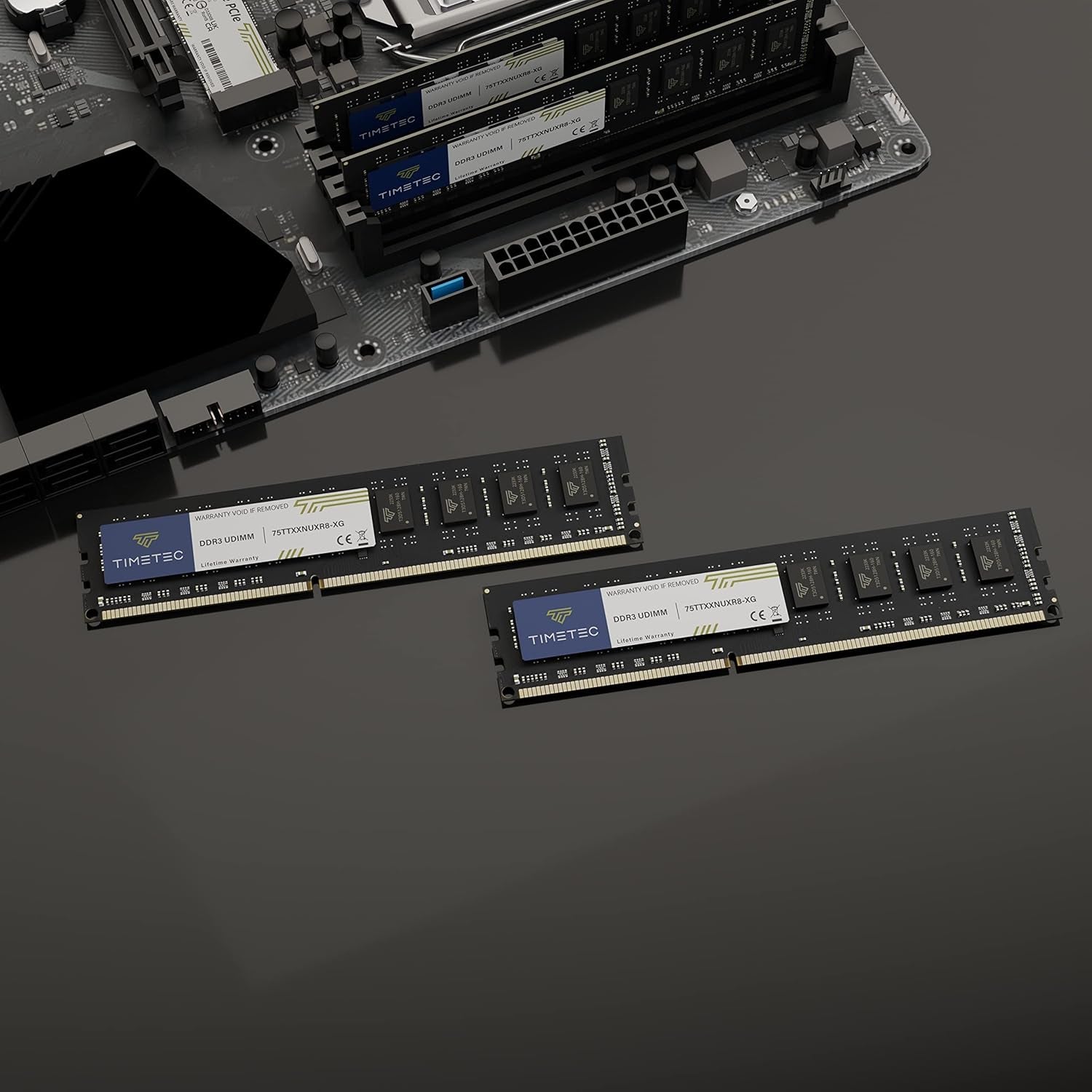 8GB Kit(2X4Gb) DDR3 / DDR3L 1333Mhz PC3-10600 Non-Ecc Unbuffered 1.5V / 1.35V CL9 2Rx8 Low Density Dual Rank 240 Pin UDIMM Desktop PC Computer Memory RAM Module Upgrade (8GB Kit(2X4Gb))