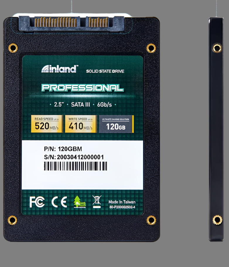 Professional 120GB SSD 3D NAND SATA III 6Gb/S 2.5" 7Mm Internal Solid State Drive (120GB)